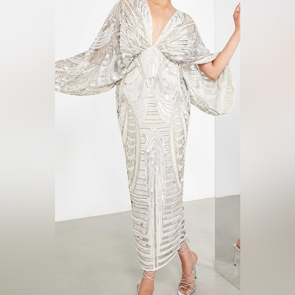 ASOS Silver Embellished Dress